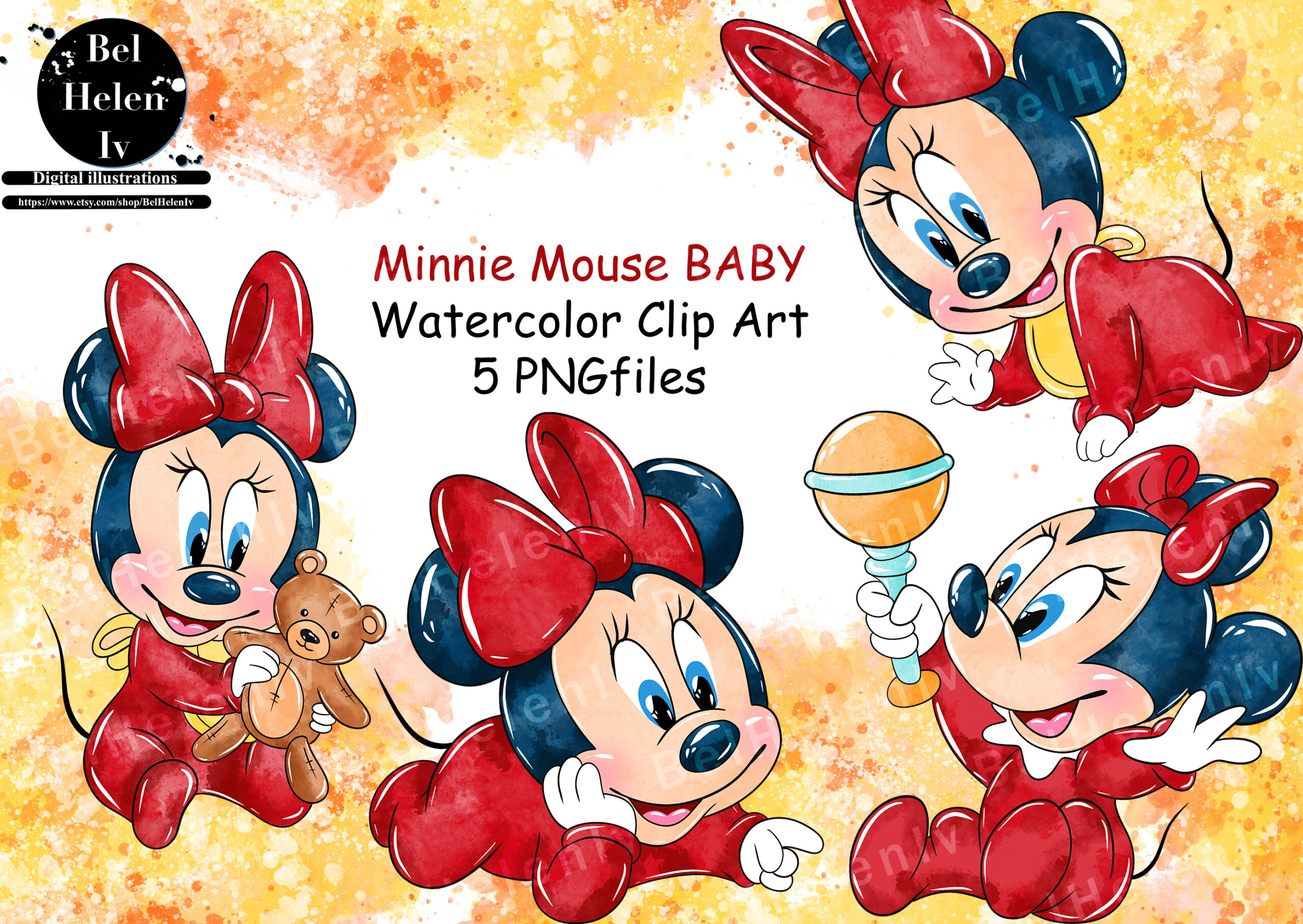 Disney Baby Minnie Mouse Cartoon  Mickey Minnie Coloring Pages HD Png  Download  vhv