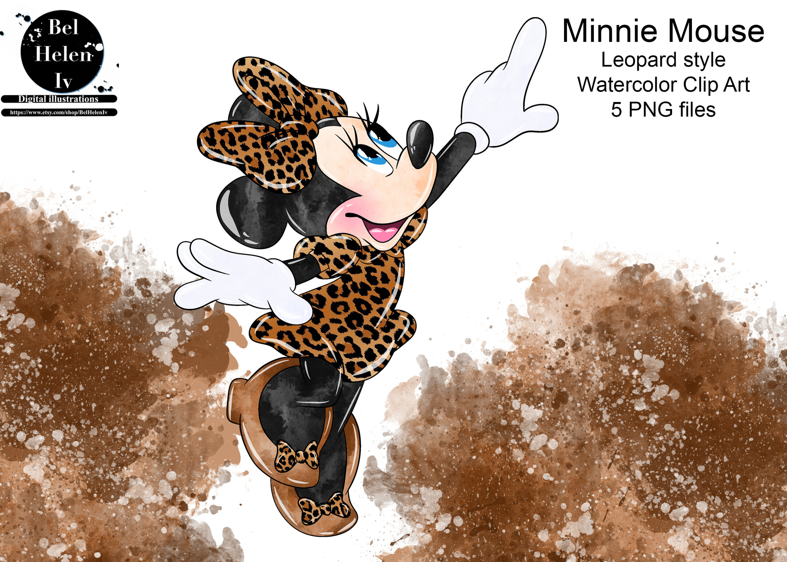 Animal print LV Minnie Ears