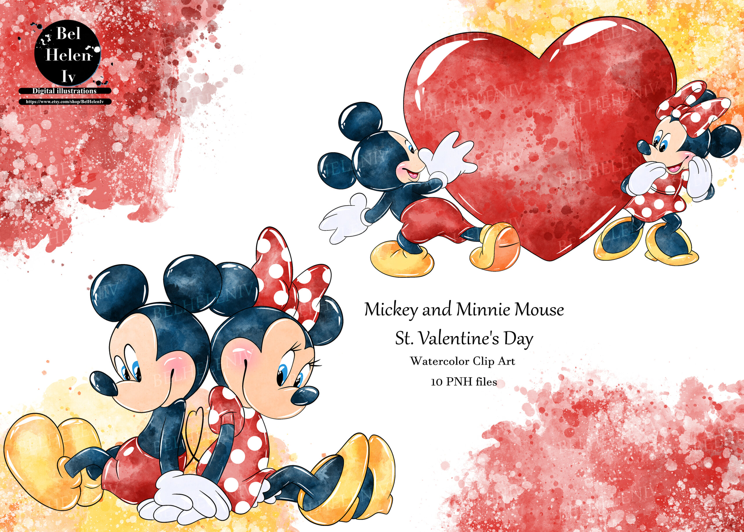 Unveiling Valentine's Day Delight: Get Your Instant Download of Mickey