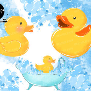 duck with foam