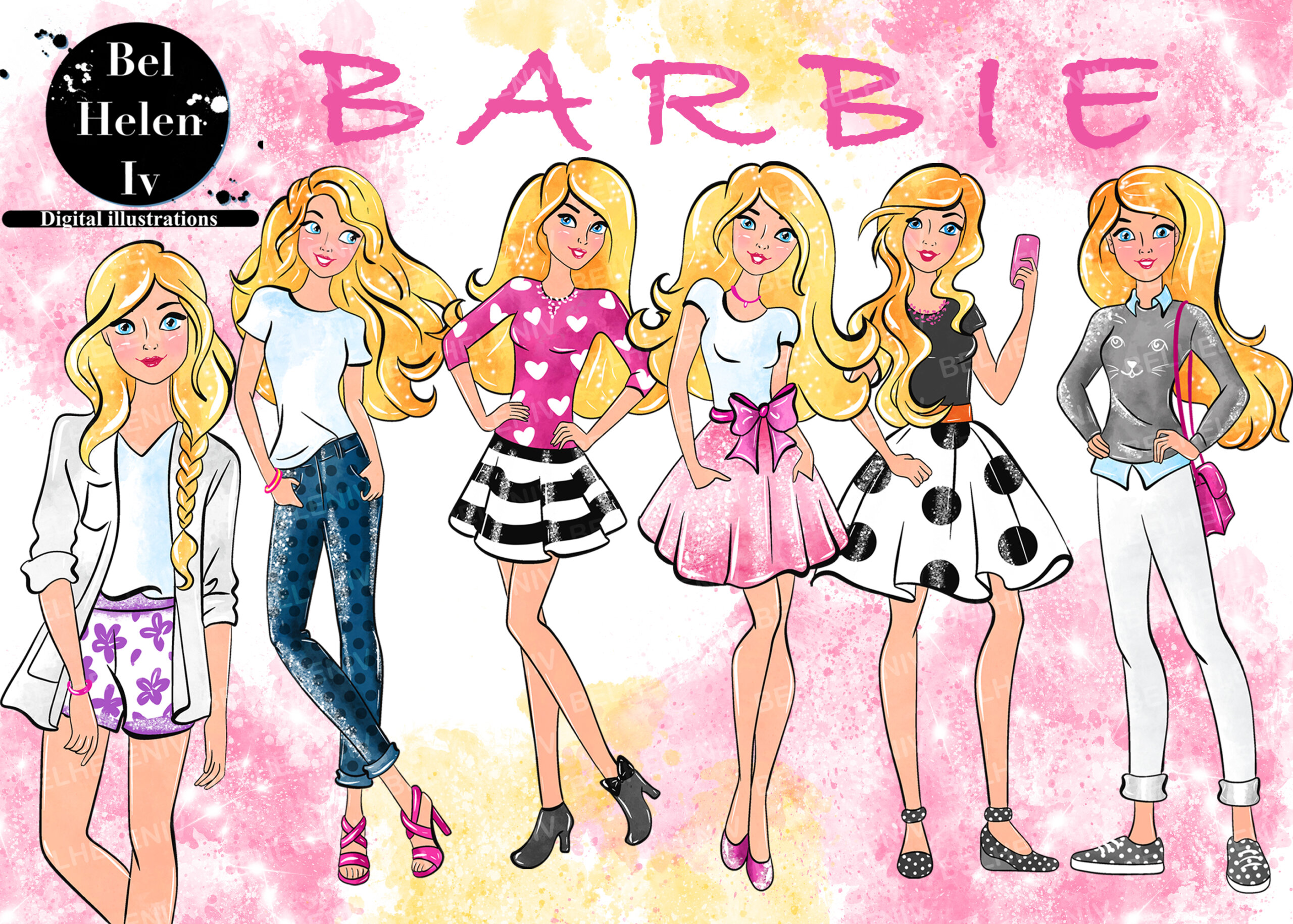Barbie Doll Drawing Images - Free Download on Freepik