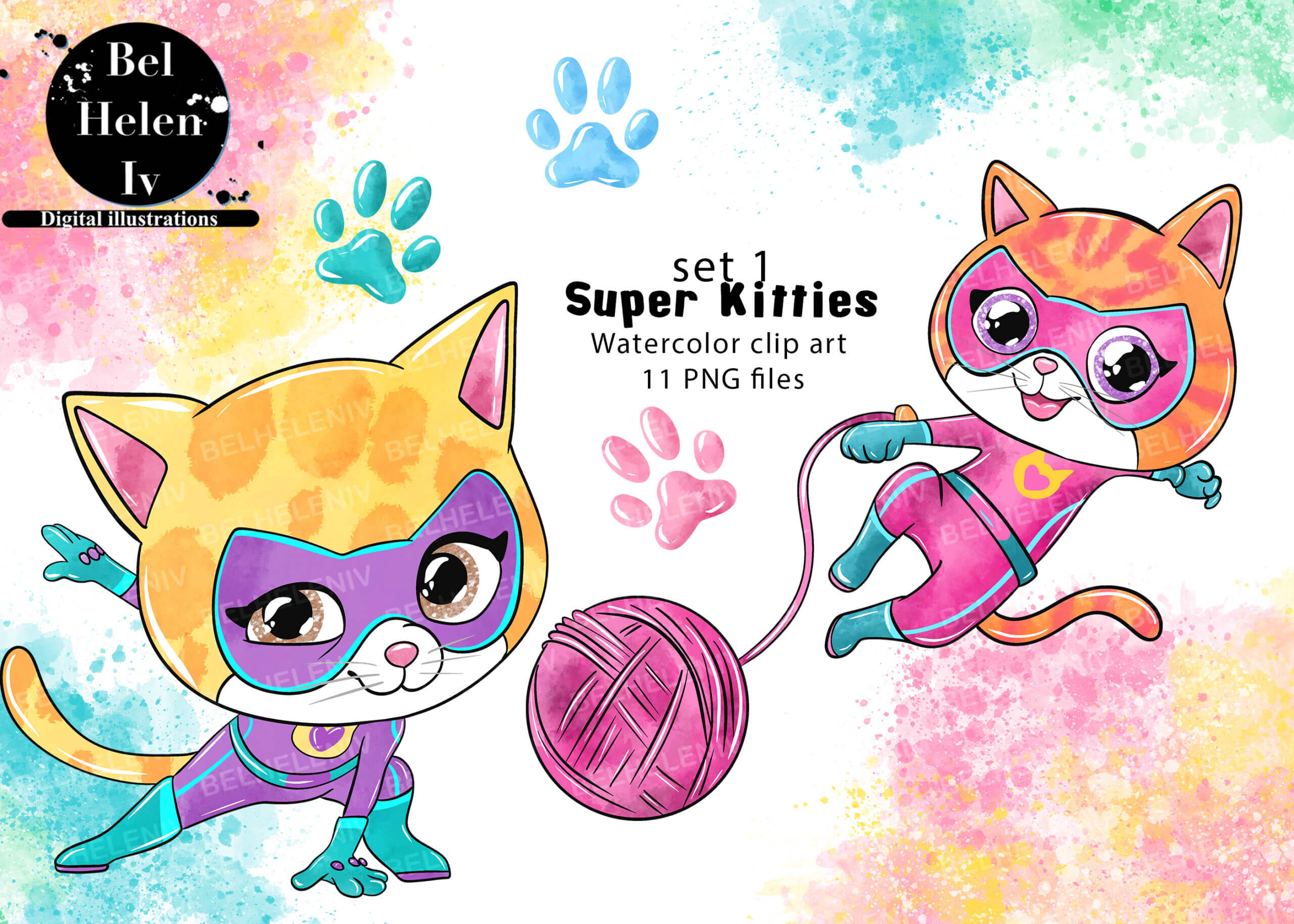 Super Kitties set 1