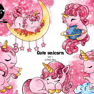 Cute unicorn set 1