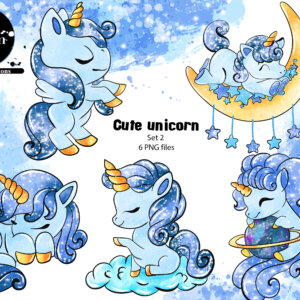 Cute unicorn set 2