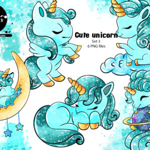 Cute unicorn set 3
