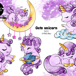 Cute unicorn set 4