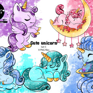 Cute unicorn set 5