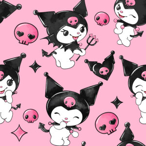 Kuromi Seamles pattern